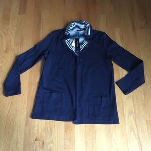 Talbots Petite cardigan, navy blue, NWT